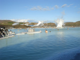 Uitzicht over de Blue Lagoon