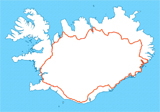 De vorm van IJsland