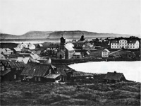 Foto van Reykjavík rond 1860