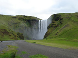 De waterval Skógarfoss