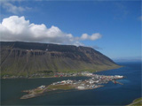 Ísafjörður in de Westfjorden